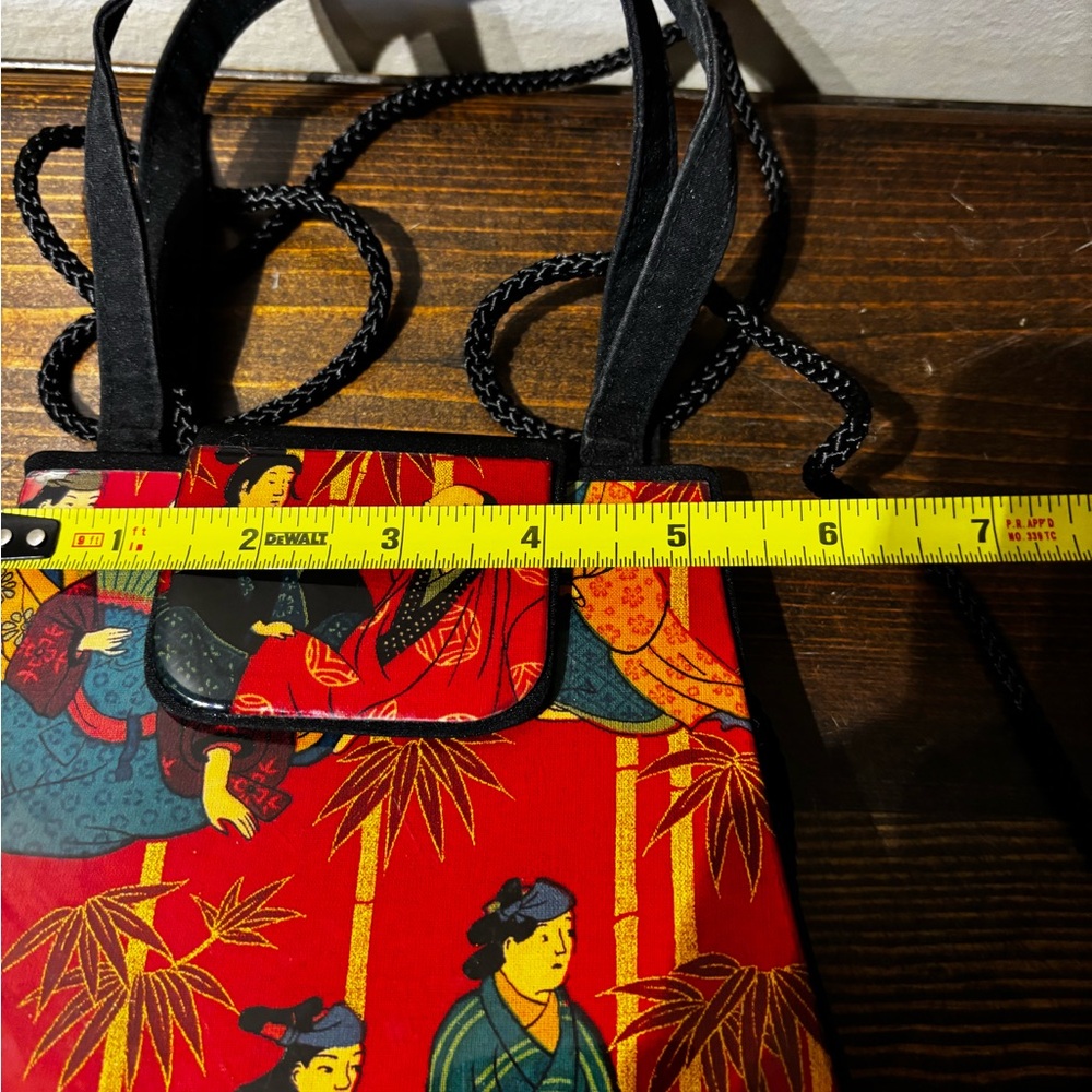 Angela Frascone Vintage Japanese Art Print Handbag - Rare & Artistic - Picture 12 of 13